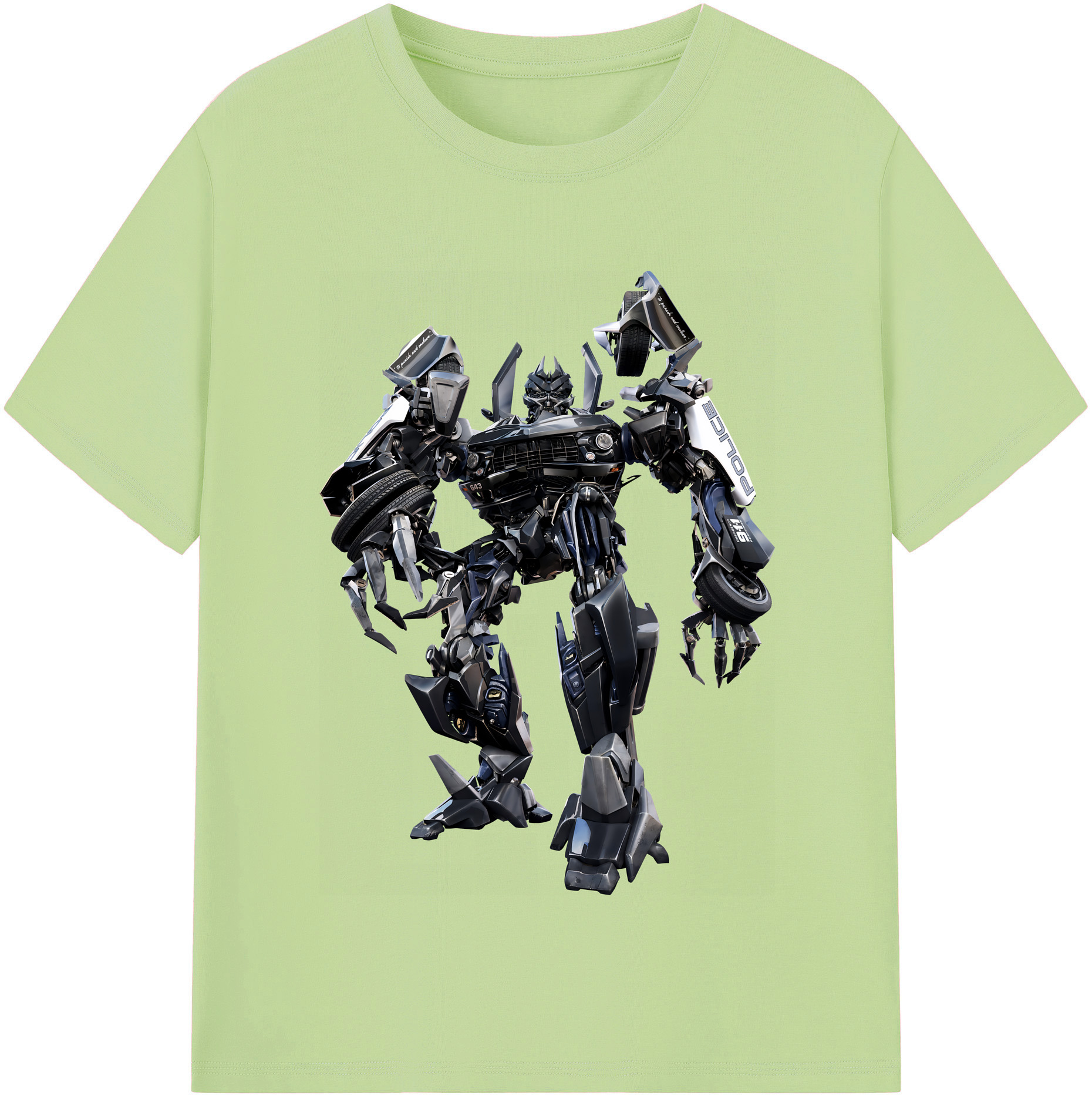（画像用） Transformers トランスフォーマー 綿100％半袖Tシャツ（フロントプリント）